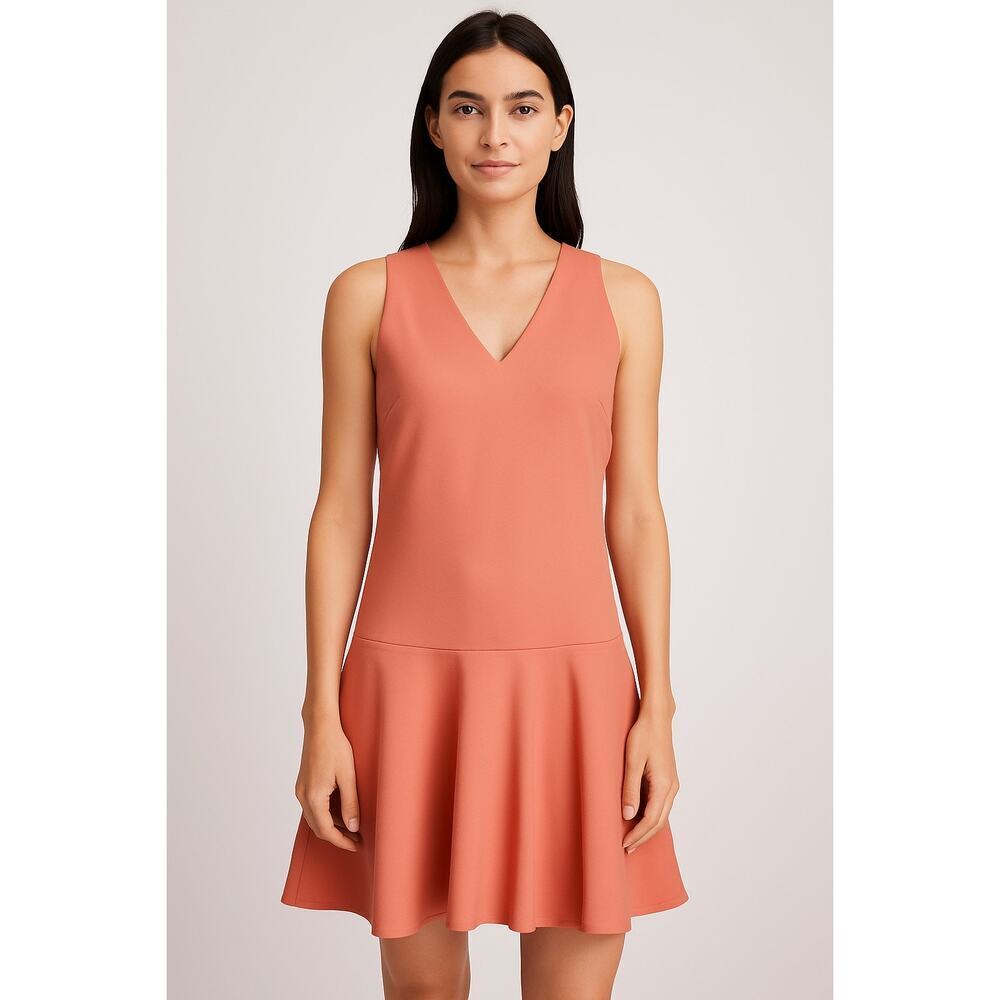 Banana Republic Sleeveless Coral Drop Waist Dress – Size Small